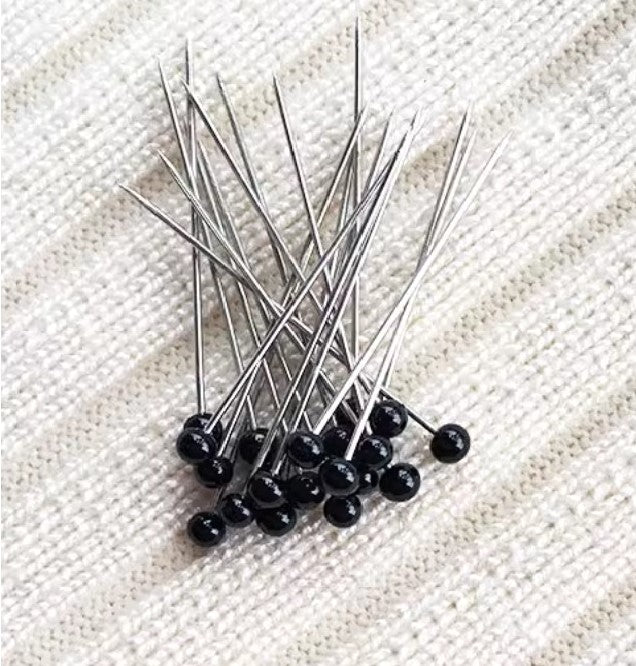 HEAD PIN AND NEEDDLE - SMALL PEARL HEAD